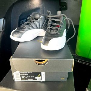 Jordan 12 retro. Size 10c black and white.